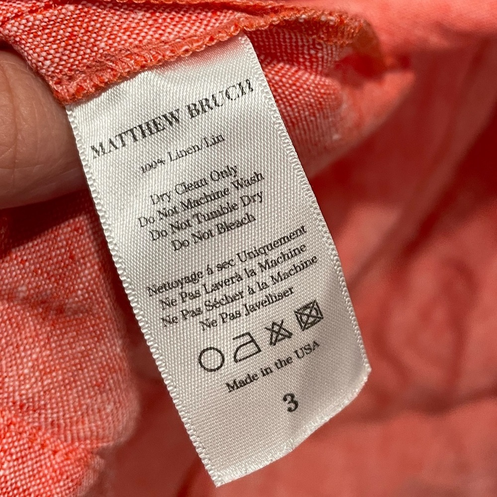 Matthew Bruch Drawstring Midi Skirt Size M - image 8